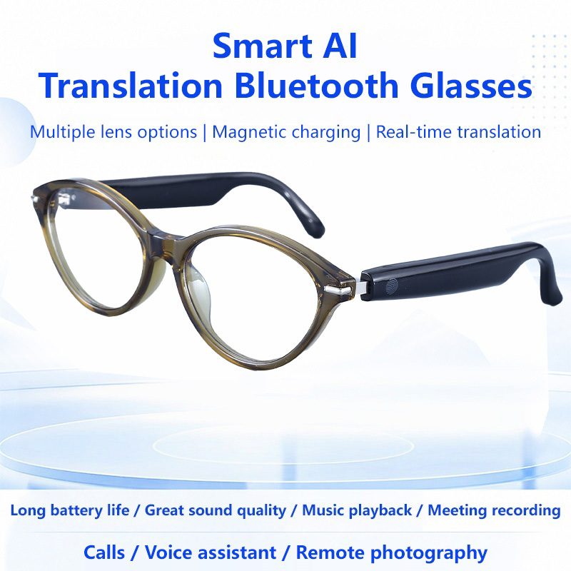 Audio Music Bluetooth - Smart Bluetooth Earphones AI Translation Glasses