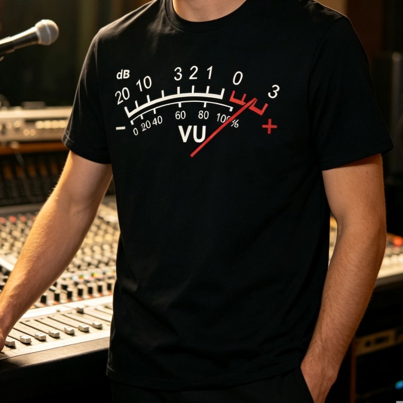 Audio Music Volume - VU Meter dB Volume T-Shirt Men’s