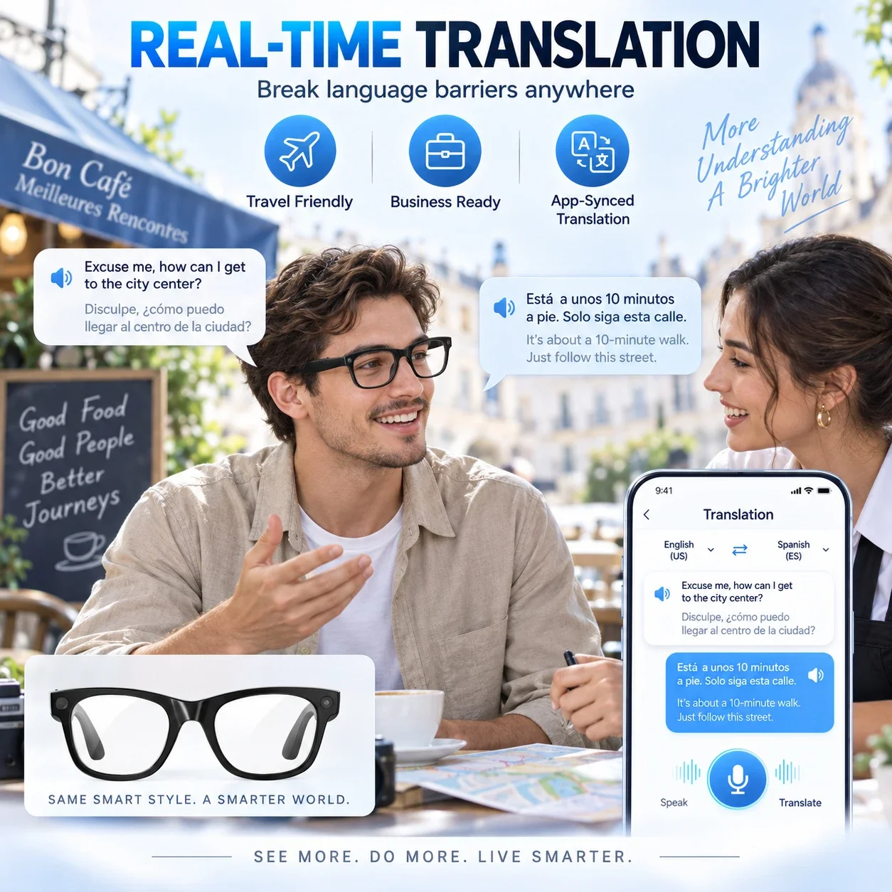 MT5-mini Smart Glasses 800W HD - Audio Music Online 评论和价格