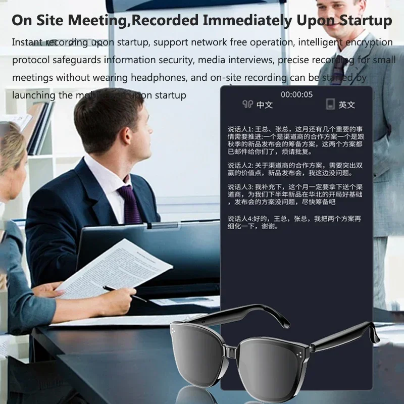 AI Translation Glasses Smart S - Audio Music Volume 评论和价格
