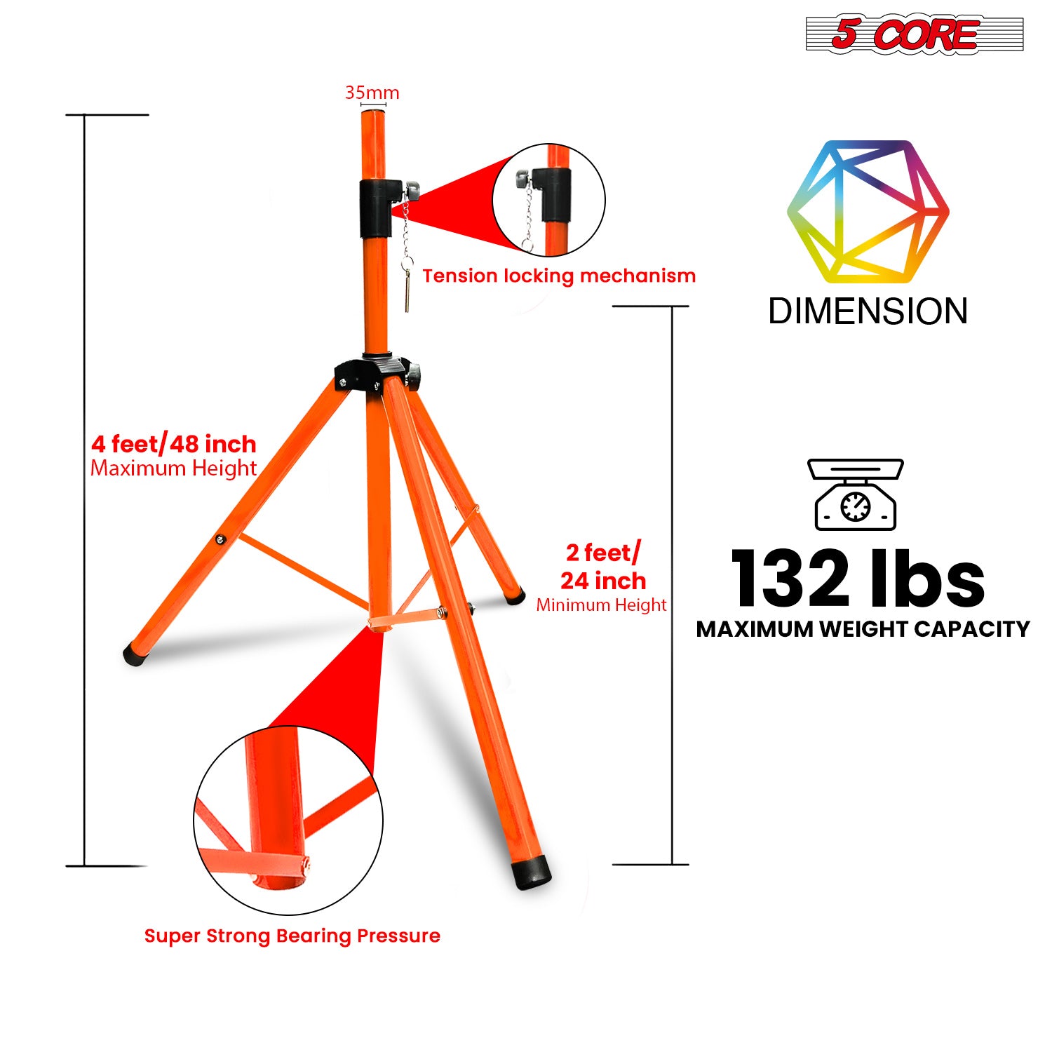 5 Core Speaker Stand Tripod Fl - Speaker Stand Tripod 评论和价格