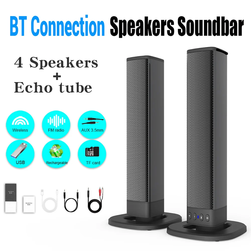 Wireless Bluetooth TV Sound Ba - Audio Music Center 评论和价格