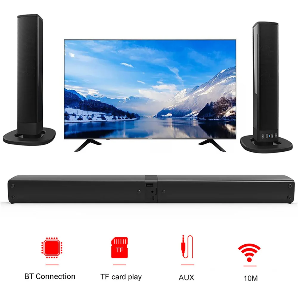 Wireless Bluetooth TV Sound Ba - Audio Music Center 评论和价格