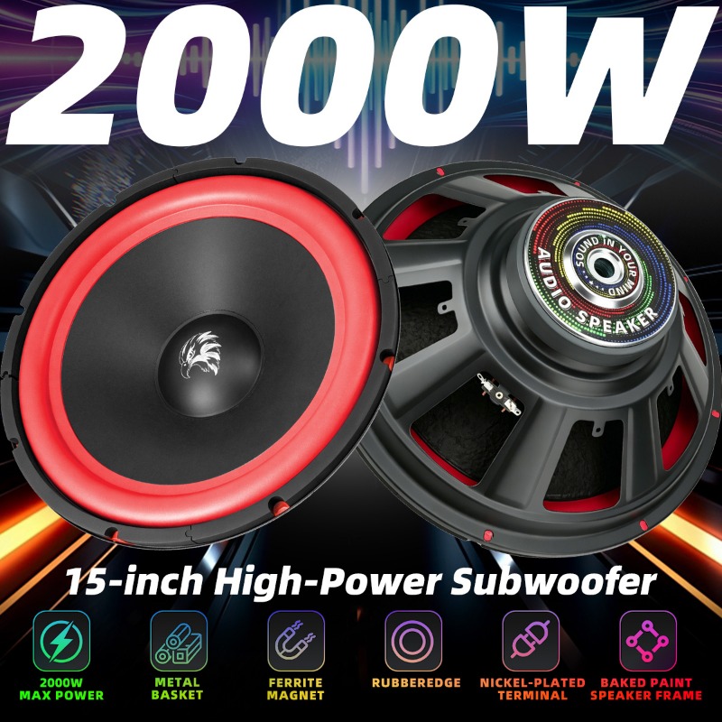 1pcs 15 Inch Car Subwoofer 200 - Audio Music Generator 评论和价格