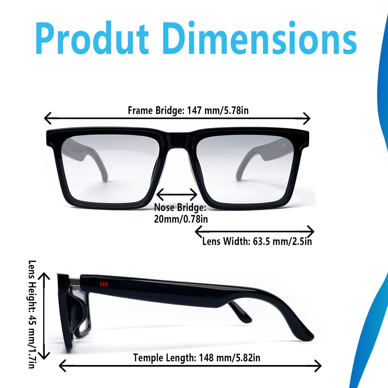 Smart Audio Glasses with Real- - Audio Music Bluetooth 评论和价格