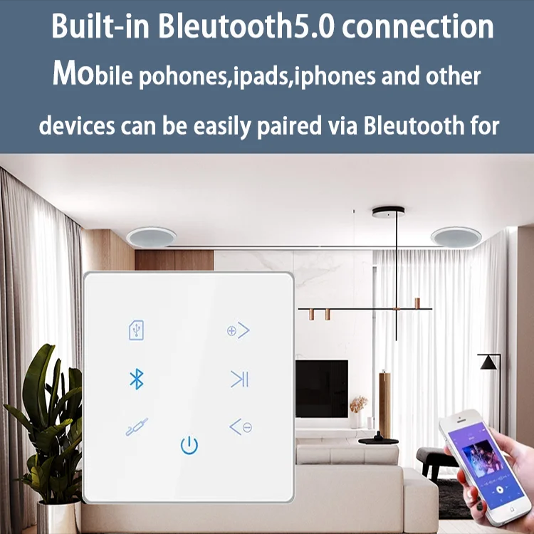Bluetooth Wall Amplifier Home  - Audio Music Generator 评论和价格