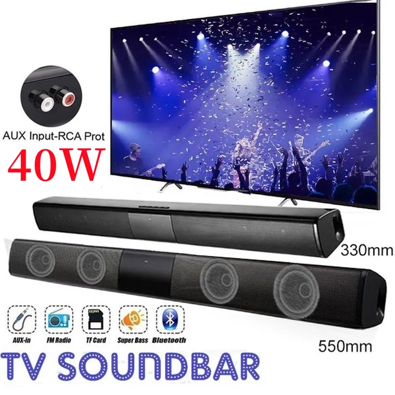 40W Soundbar TV Portable Bluet - Audio Music Visualizer 评论和价格