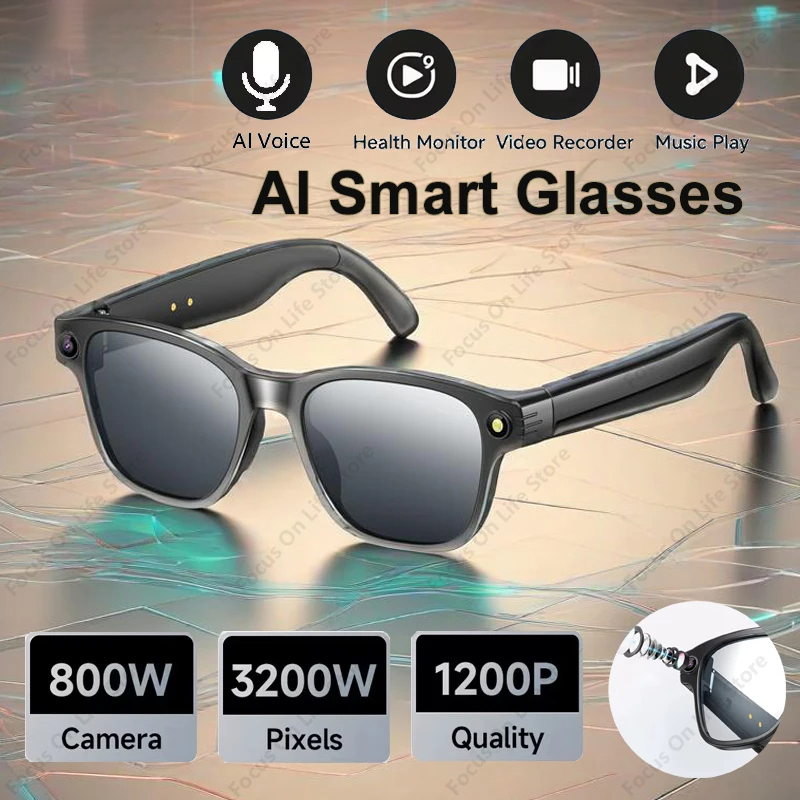 AI Smart Glasses 8 Million Cam - Audio Music Bluetooth 评论和价格