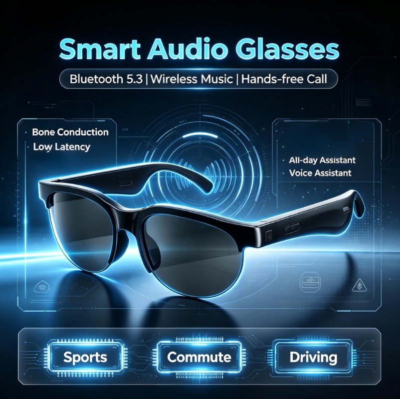 AI Translate Smart Audio Glass - Audio Music Bluetooth 评论和价格