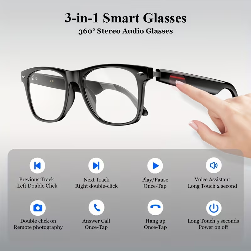 KOIPSSE Smart Glasses for Adul - Audio Music Bluetooth 评论和价格